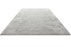 Teppich Hellgrau Hochflor