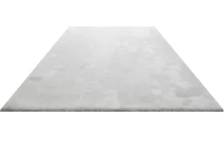 Teppich Hellgrau Hochflor 