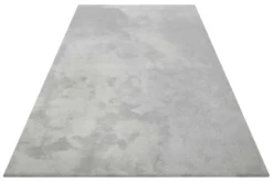 Teppich Hellgrau Hochflor