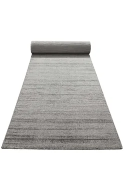 Teppich Hellgrau Kurzflor