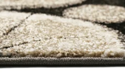 Teppich Holzbraun Schwarz Kurzflor "Logs" WECONhome
