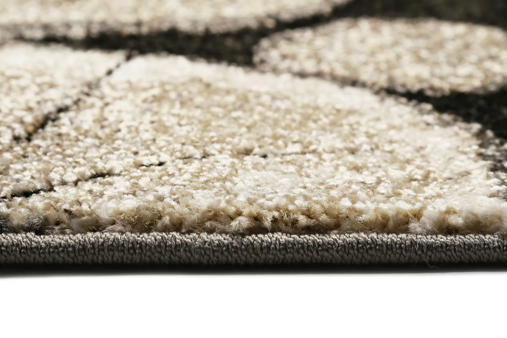 Teppich Holzbraun Schwarz Kurzflor "Logs" WECONhome