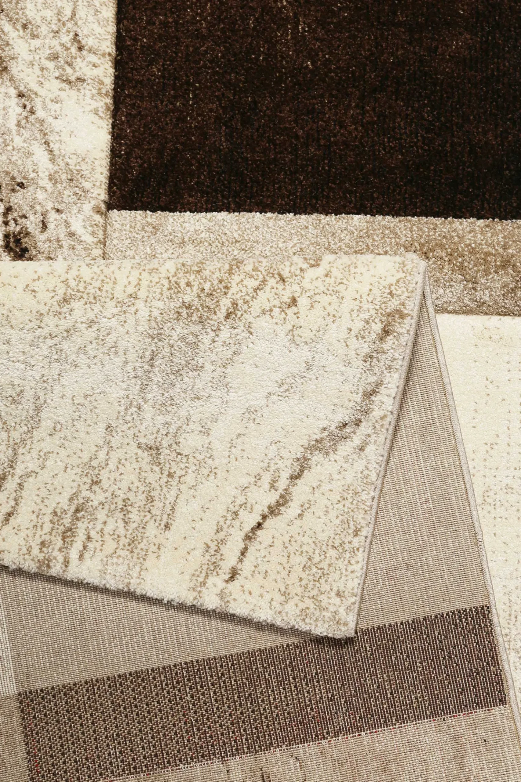 Teppich Kurzflor Beige Braun "Mirage" WECONhome