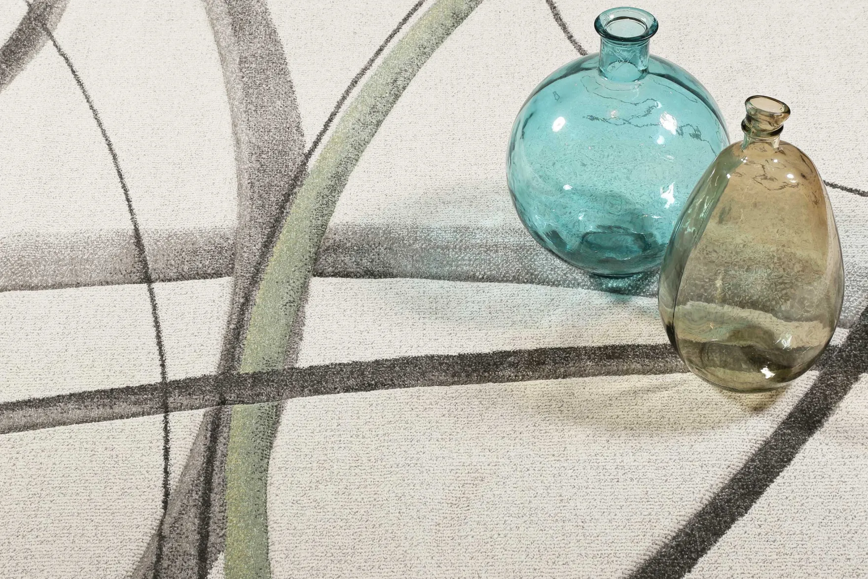 Teppich Kurzflor beige grün "Cloud7" WECONhome