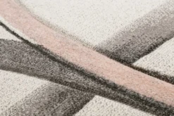 Teppich Kurzflor beige rosa 