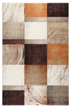 Teppich Kurzflor Beige Taupe Orange "Mirage" WECONhome