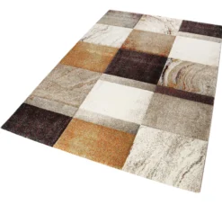 Teppich Kurzflor Beige Taupe Orange "Mirage" WECONhome