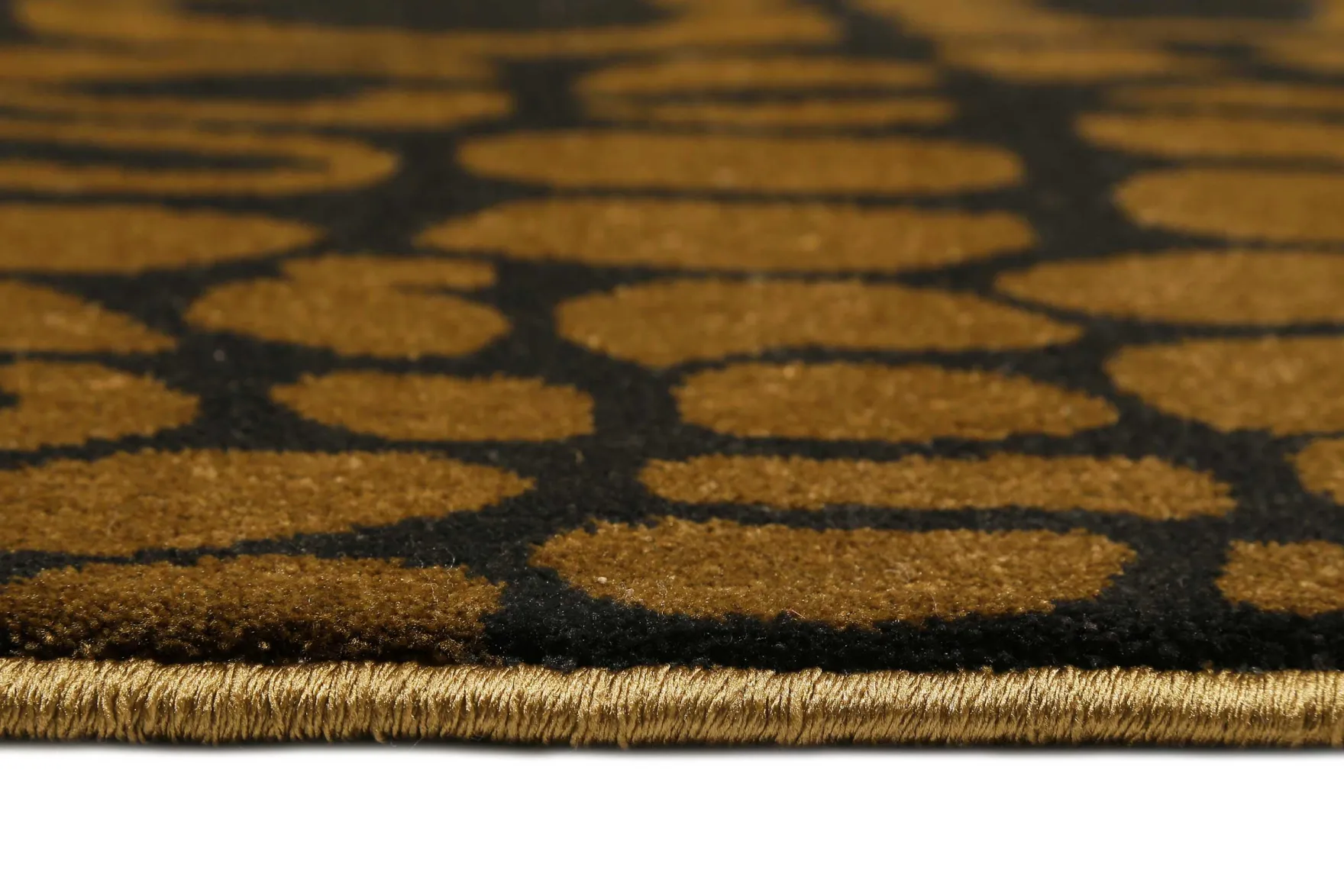 Teppich Messing Braun Kurzflor "Croco" WECONhome