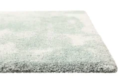 Teppich Mintgrün Beige meliert Hochflor