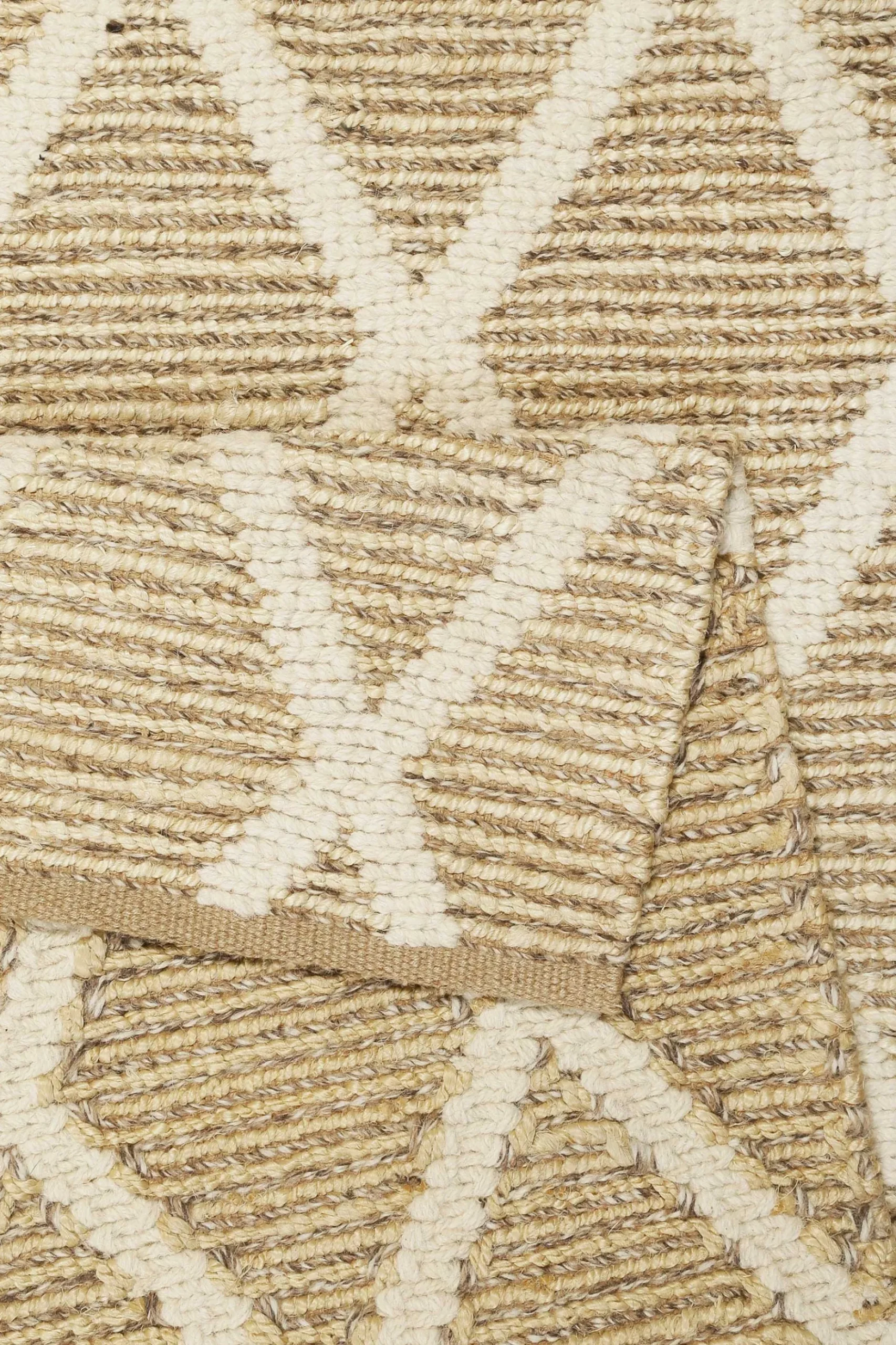 Teppich Naturfarben aus Jute & Wolle "Novella" Green Looop