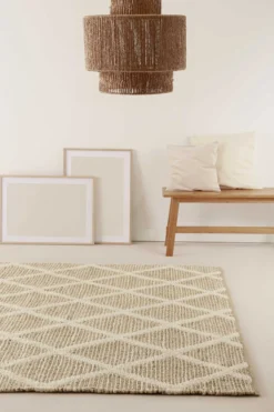 Teppich Naturfarben aus Jute & Wolle