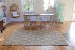 Teppich Naturfarben aus Jute & Wolle