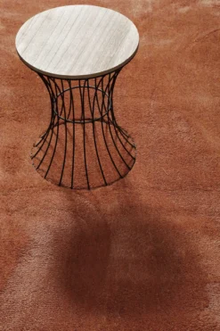Teppich Orange Hochflor
