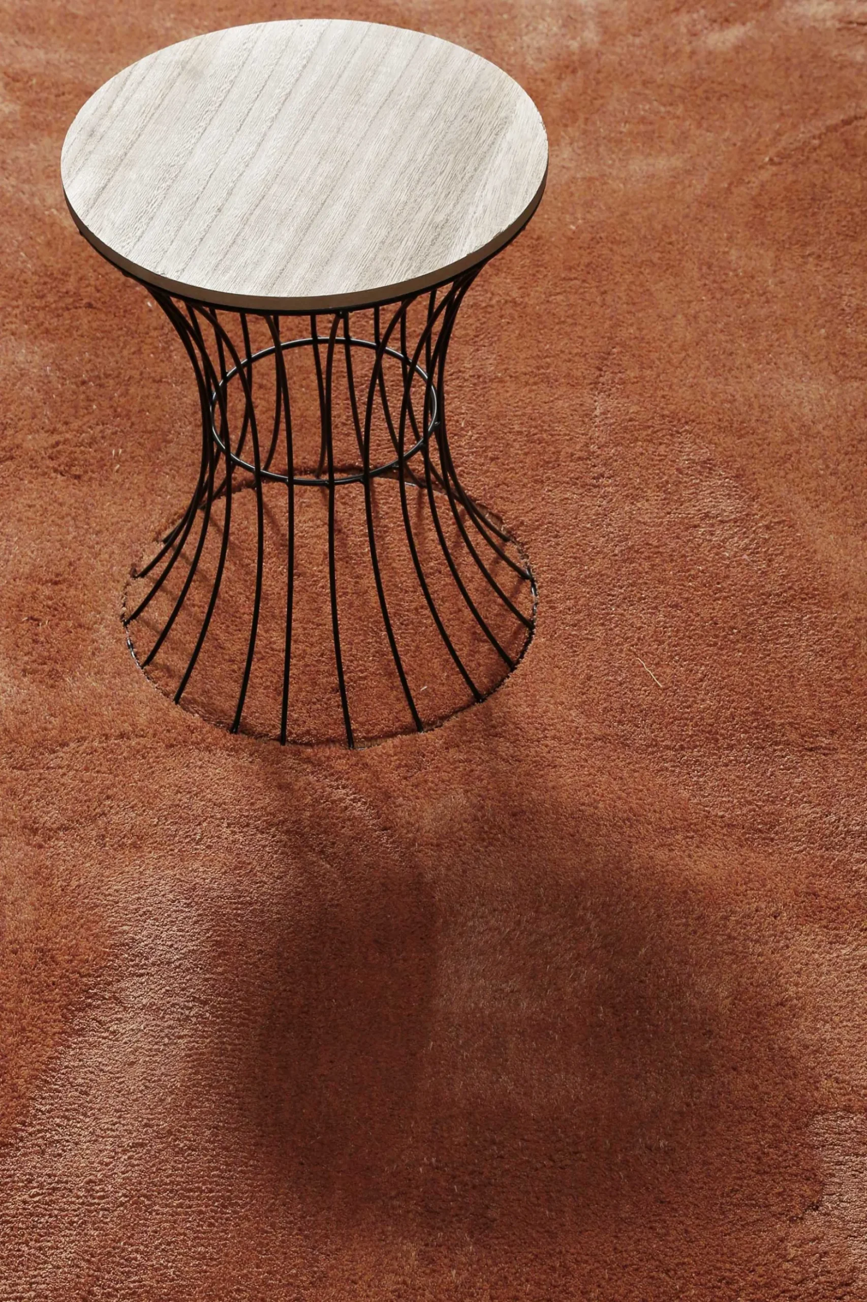 Teppich Orange Hochflor "Sienna" Homie Living