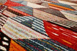 Teppich Orange Rot Beige Kurzflor "Modern Berber" WECONhome
