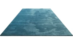 Teppich Petrol Türkis Hochflor