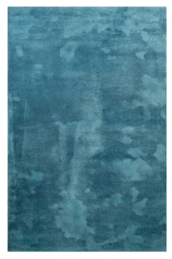 Teppich Petrol Türkis Hochflor