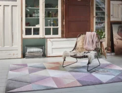 Teppich Rosa Flieder Türkis "Lighthouse" WECONhome