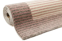 Teppich Rosa Grau Kurzflor 