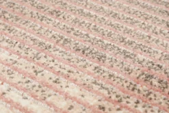 Teppich Rosa Grau Kurzflor 