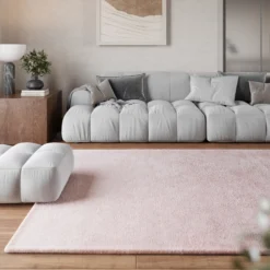 Teppich Rosa Hochflor "Pisa" Homie Living