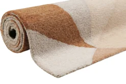 Teppich Rost Braun Kurzflor