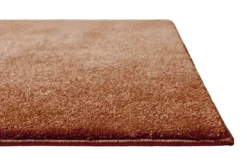Teppich Rost Braun Kurzflor weich & soft