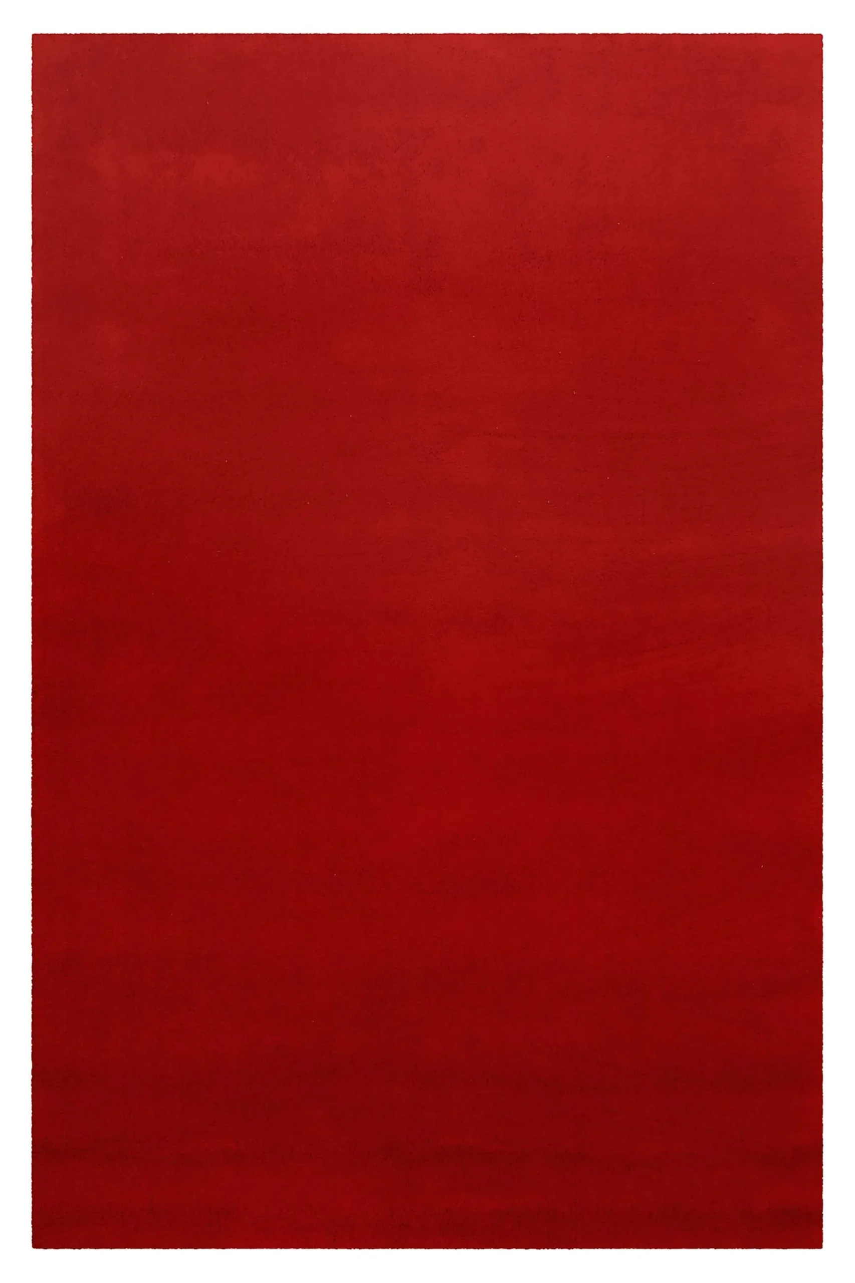 Teppich Rot Kurzflor aus Wolle "Campino" Homie Living