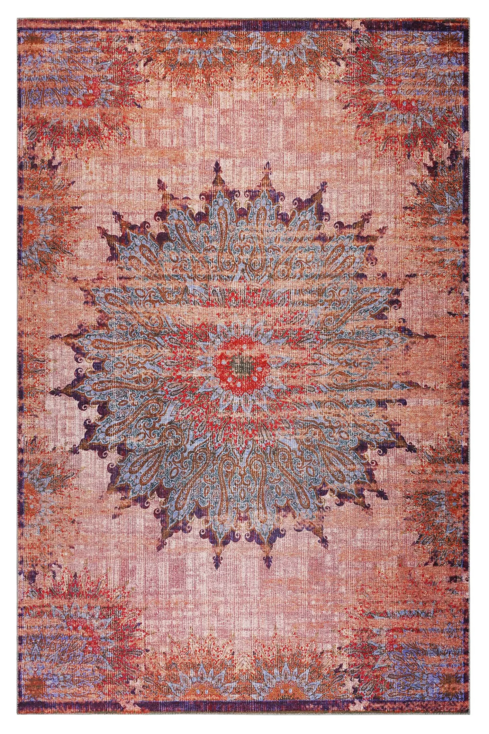 Teppich Rot Vintage "Rooftop" WECONhome