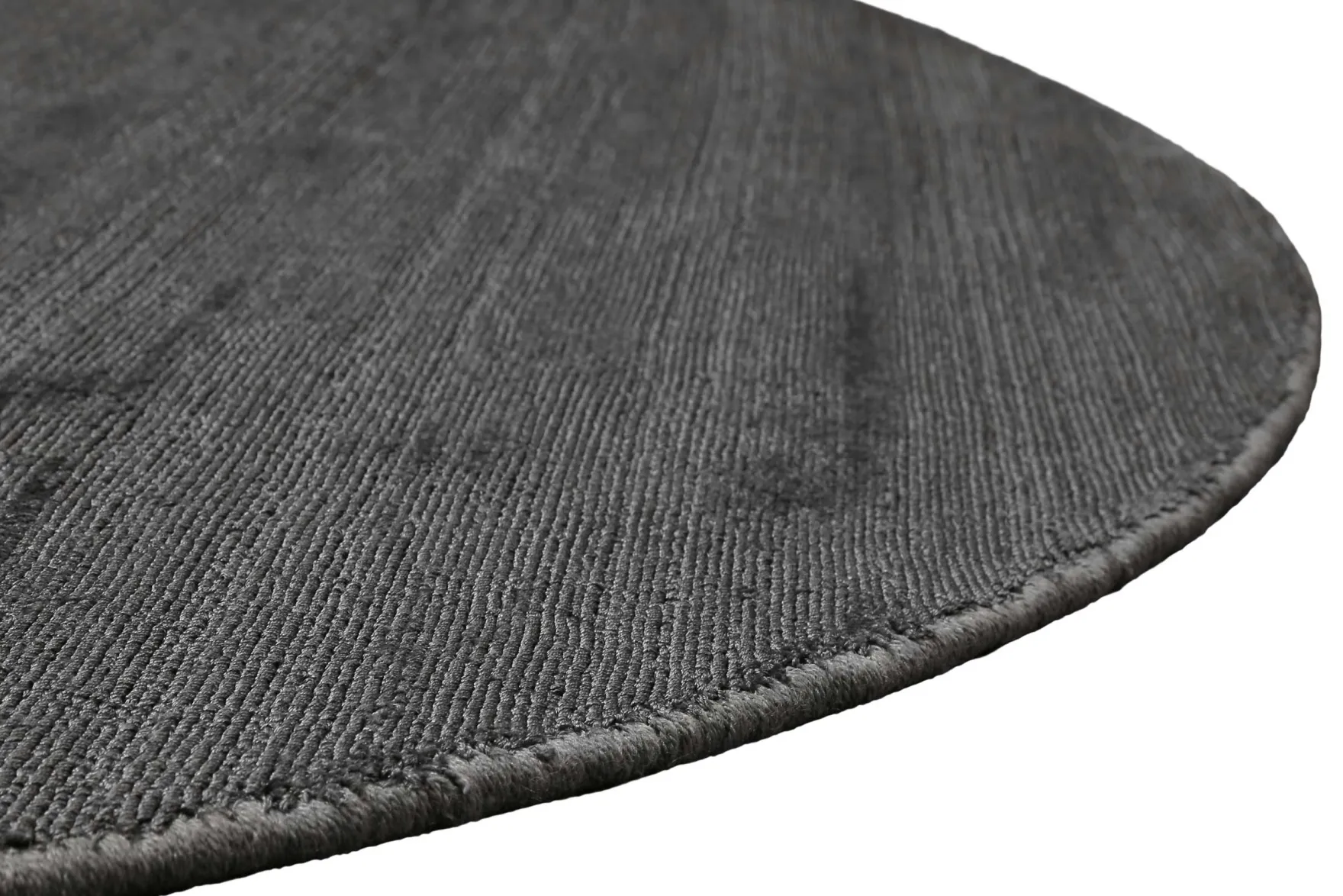 Teppich Rund Anthrazit "Emma" WECONhome Basics