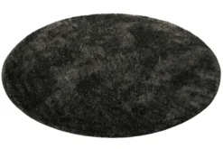 Teppich Rund Anthrazit Hochflor "Fanny" WECONhome Basics