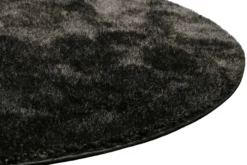 Teppich Rund Anthrazit Hochflor 
