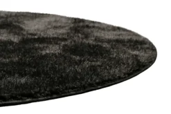 Teppich Rund Anthrazit Hochflor 