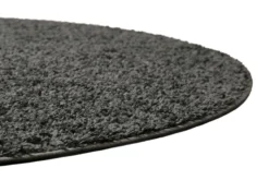 Teppich Rund Anthrazit Hochflor