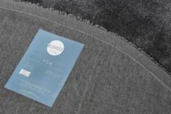 Teppich Rund Anthrazit Hochflor