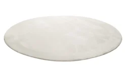 Teppich Rund Creme Beige soft & weich "Lago" Homie Living