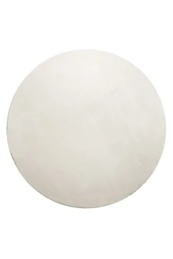 Teppich Rund Creme Beige soft & weich