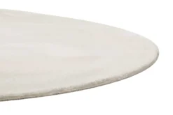 Teppich Rund Creme Beige soft & weich