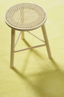 Teppich Rund Gelb Hochflor "Pisa" Homie Living