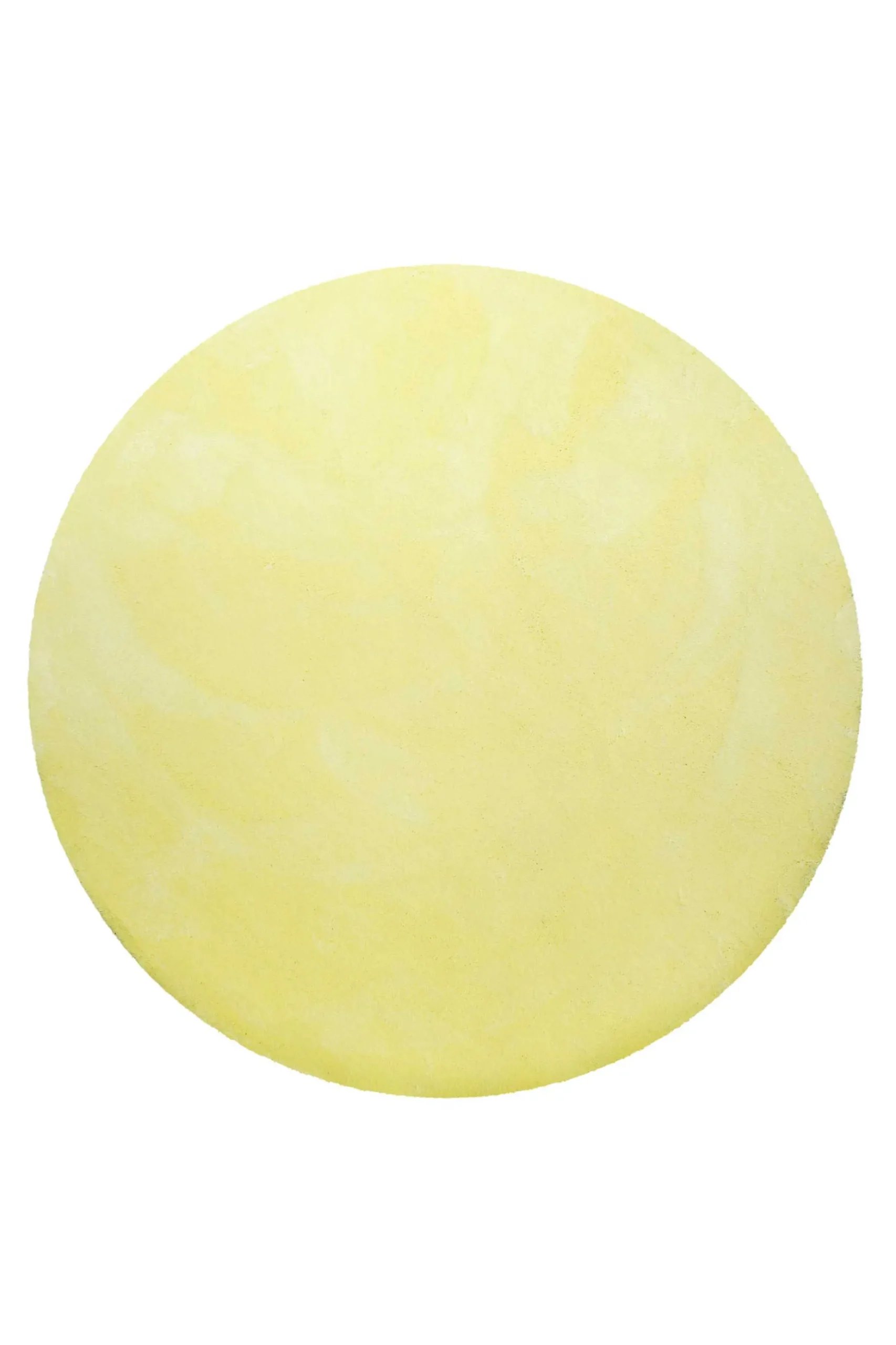 Teppich Rund Gelb Hochflor "Pisa" Homie Living