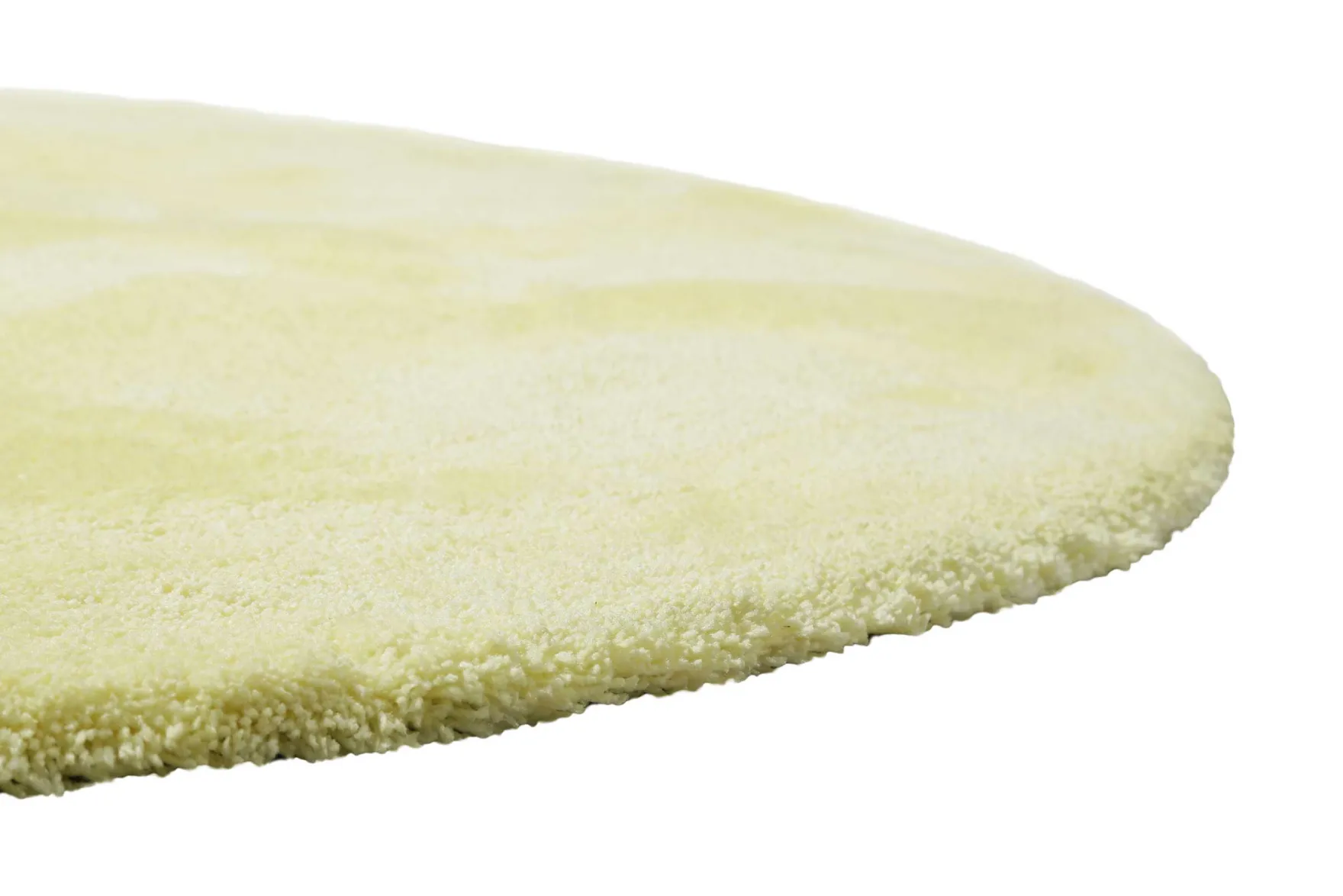 Teppich Rund Gelb Hochflor "Pisa" Homie Living