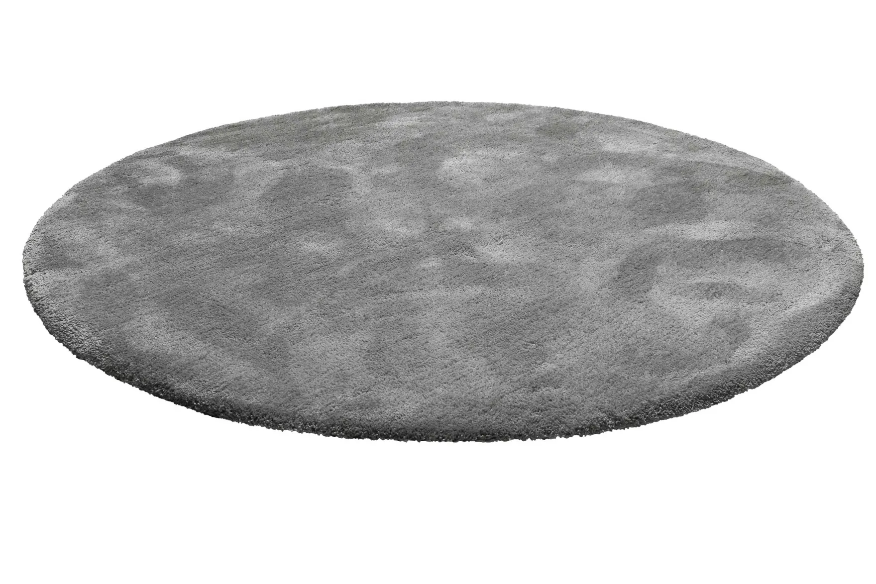 Teppich Rund Grau Hochflor "Emilia" WECONhome Basics