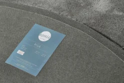 Teppich Rund Grau Hochflor "Pisa" Homie Living