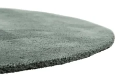 Teppich Rund Grün Grau Hochflor "Pisa" Homie Living