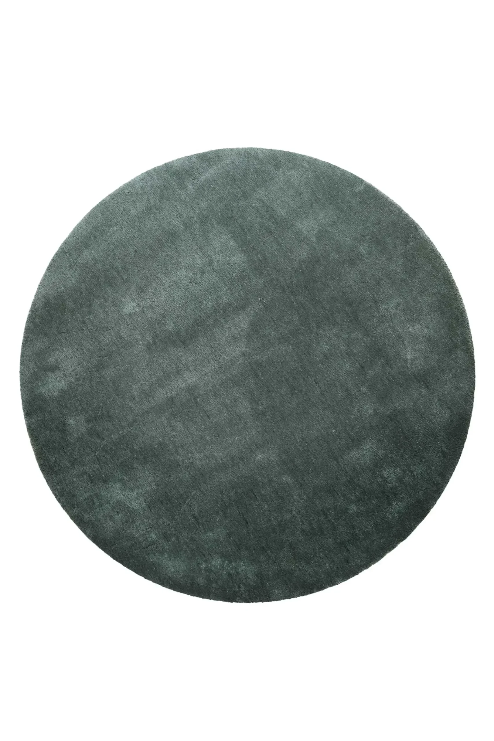 Teppich Rund Grün Grau Hochflor "Pisa" Homie Living