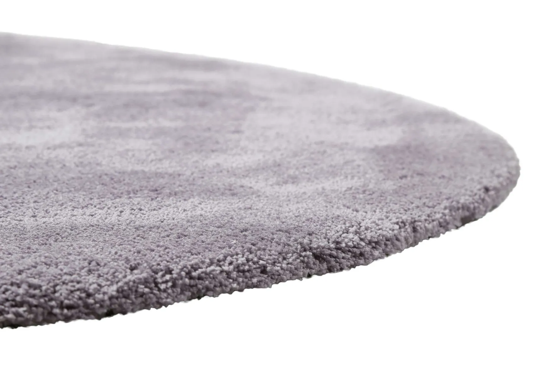 Teppich Rund Lila Hochflor "Pisa" Homie Living