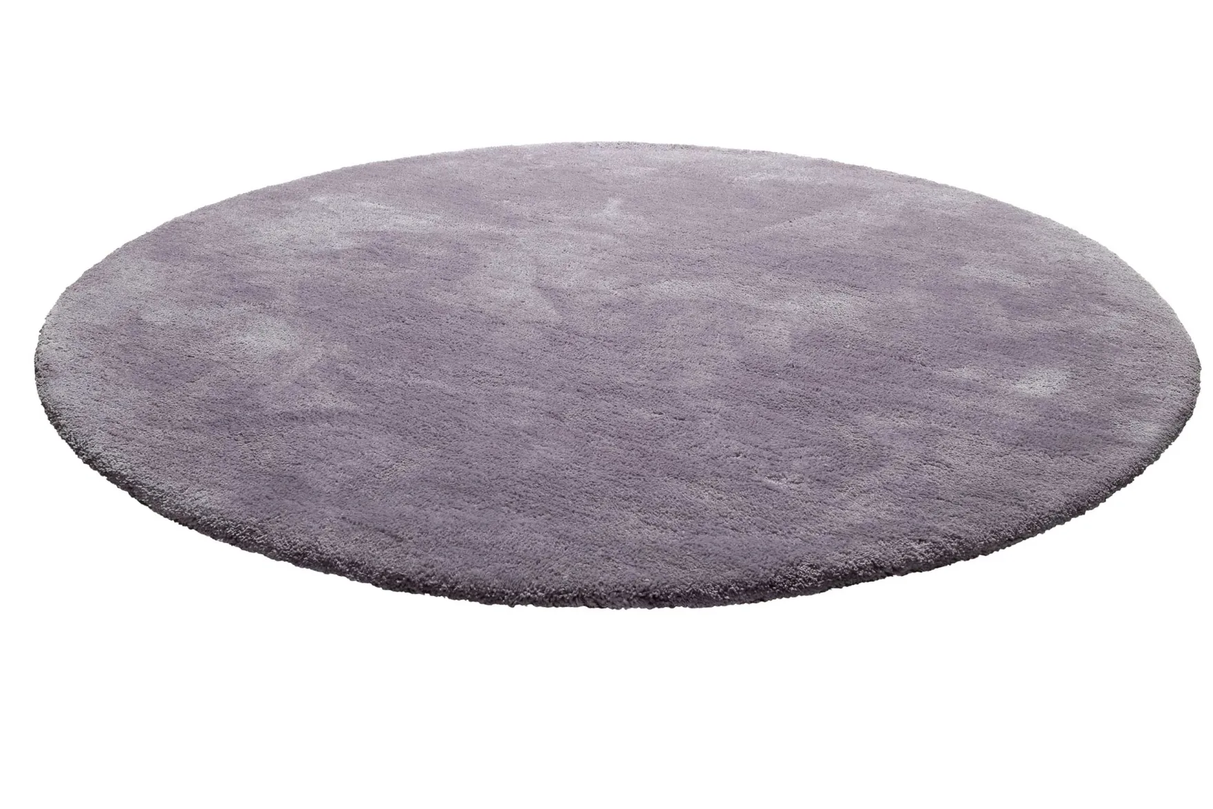Teppich Rund Lila Hochflor "Pisa" Homie Living
