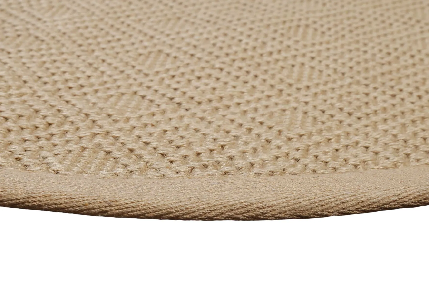 Teppich Rund Natur aus Jute "Hugo two" WECONhome