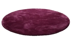 Teppich Rund Pink Violett Hochflor "Pisa" Homie Living