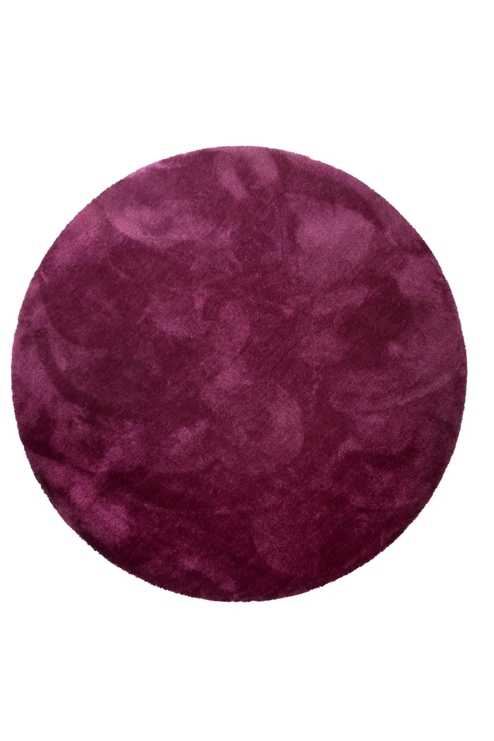Teppich Rund Pink Violett Hochflor "Pisa" Homie Living